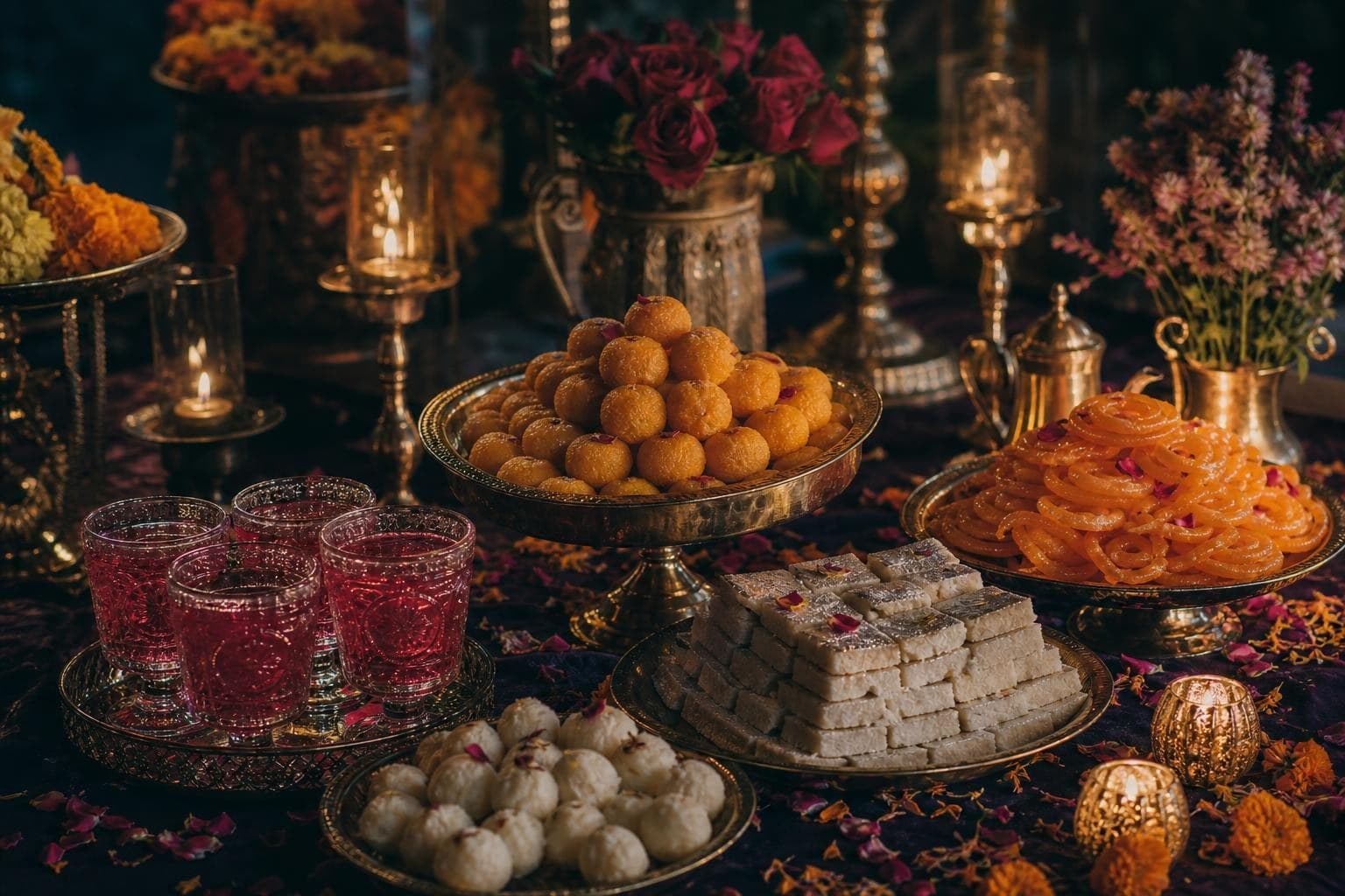 A food and drink concept for a wedding celebration